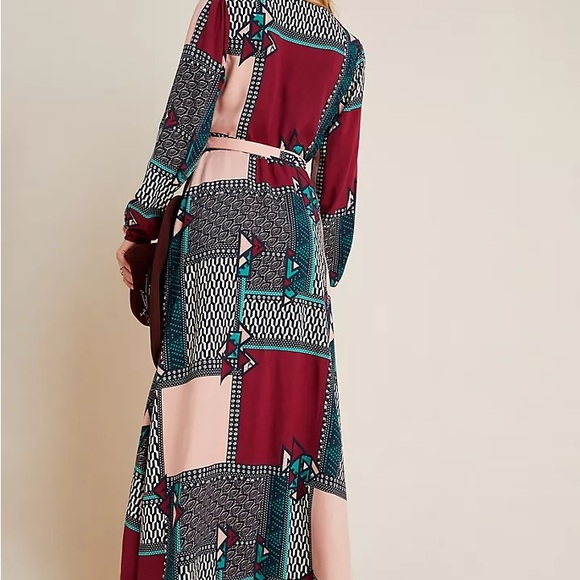 Anthropologie Porridge xs-p abstract printed wrap dress - Picture 11 of 12